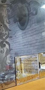 образец состаренного зеркала состаренное зеркало с рисунком