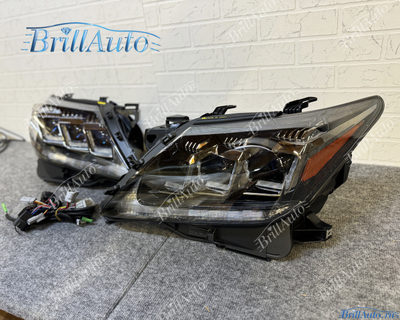 Фары Lexus LX 570 2012-2015 LED 3 линзы стиль 20г.