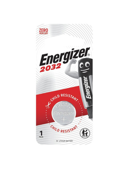 Батарейка ENERGIZER, CR 2032, литиевая, 1 шт., в блистере, E301021301