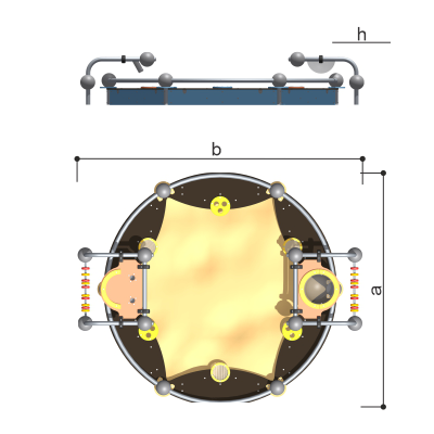Песочная фабрика для детской площадки Romana 057.39.00