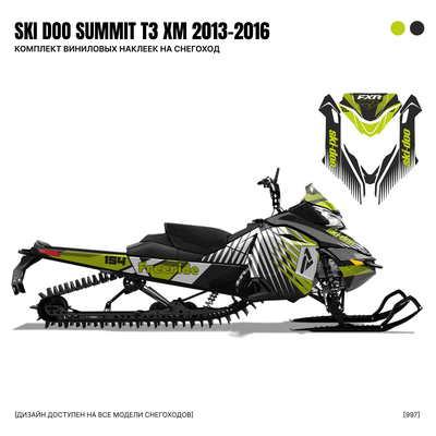 Наклейки на снегоход SKI DOO summit T3 2013-2015 #997