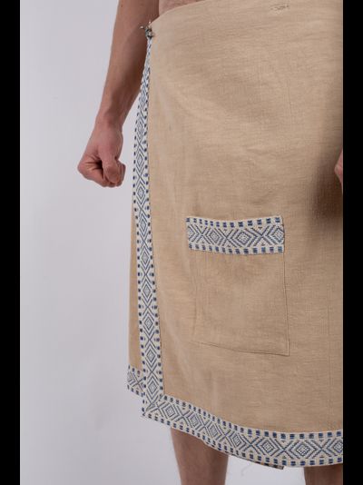 Килт мужской для бани из крапивы