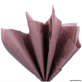 Бумага тишью 76x50 см 10 листов Коричневый