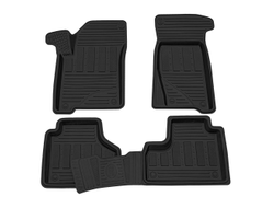 Коврик салонный резиновый (черный) для LADA Niva Travel/Chevrolet Niva* Comfort (Борт 4см)