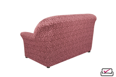 Чехол на 2х местный диван Тела Безарро Бордовый. ИТАЛИЯ Бренд Еврочехол