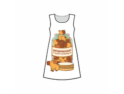 Платье 3D с полной запечаткой Капибара, Kapibara-san №14