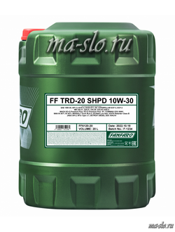 Масло моторное для грузовых автомобилей Fanfaro TRD-20 10W-30 20l MA-SLO.RU