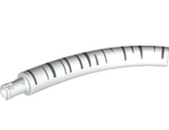 Dinosaur Tail / Neck Middle Section with Pin with Dark Bluish Gray Stripes Pattern Aspen Tree, White (40378pb01 / 6274726)