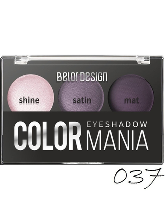 Тени для век 3-х цветные COLOR MANIA Belor Design, 5 г