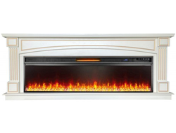 Линейный электрокамин Марселес WT с очагом Vision 60 Led