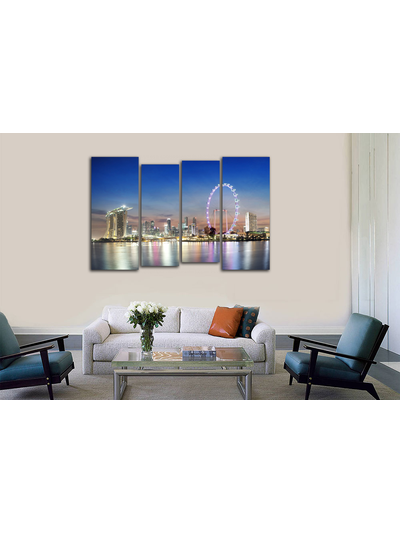 Модульная картина "Великолепие Сингапура"