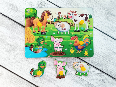 Рамка-вкладыш "Животные фермы"