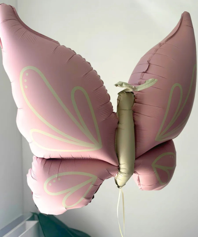 Нежная бабочка, Сатин (розовая/ бежевая/ голубая)