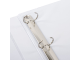 Папка на 4 кольцах c передним прозрачным карманом BRAUBERG, картон/ПВХ, 40 мм, белая, до 250 листов, 228396