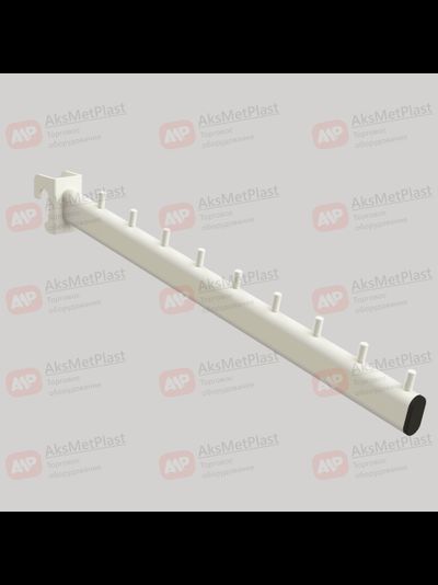 W-M940 Кронштейн наклонный с белым покрытием 9 штырьков на овальную трубу усиленный L=400 мм