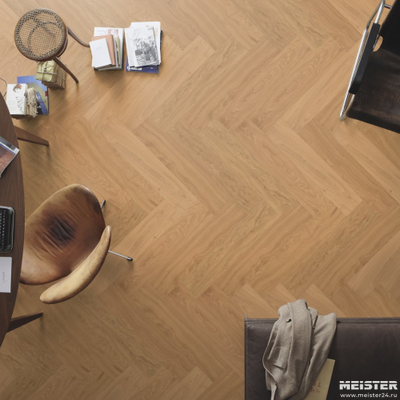 Паркетная доска PS 500 Meister Дуб гармония 8027 в интерьере
