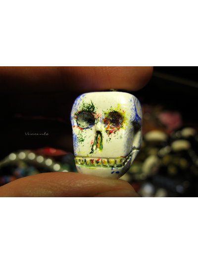 Подвеска &quot;Мексиканский череп&quot; - необычное украшение к Хэллоуину