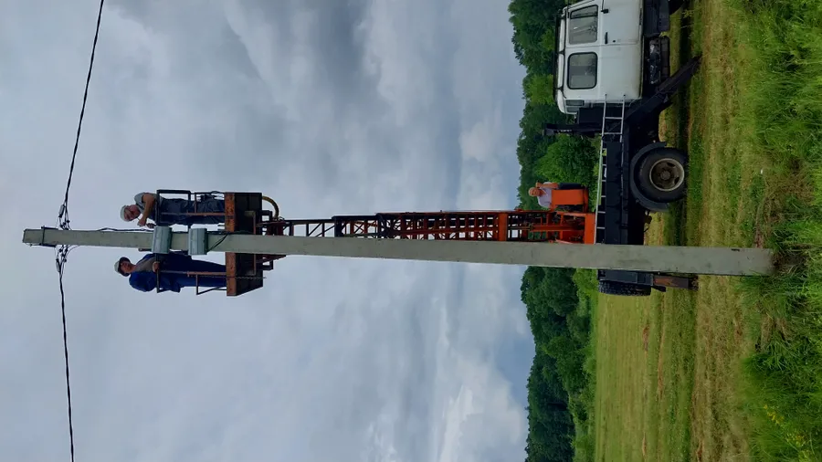 Монтаж воздушной ЛЭП, освещения в СНТ "Рамонский берег"