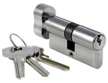 Ключевой цилиндр Morelli с поворотной ручкой (60 мм) 60CK PC Цвет - Хром