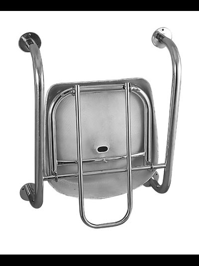 Откидное сиденье усиленное с упором в пол для инвалидов