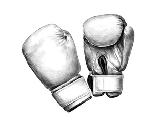 Guantes boxeo dibujo