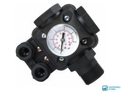 Реле давления со встроенным манометром 1' ш/г/г TIM PS-04А