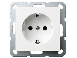 Розетка 2К+З Wedder, белая