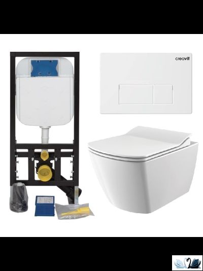 Creavit Set Terra TP325 - Комплект 5 в 1, Инсталляция и подвесной унитаз с кнопкой Spa у Marysя