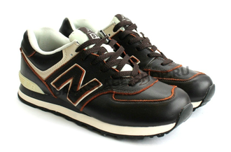 Кроссовки New Balance 574 Brown натуральная кожа