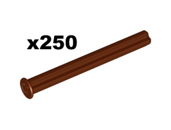 Technic, Axle  5L with Stop, Reddish Brown (15462 / 6159763)