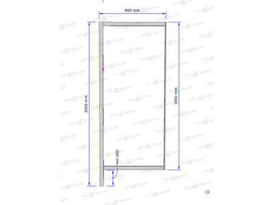 Душевые перегородки для организаций. Антивандальные DP45