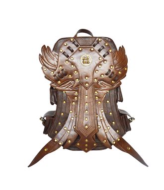 рюкзак, сумка, стимпанк, steampunk, bag, кожа, коричневый, мужской, крылья, стим панк, рок, готик