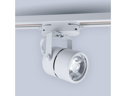 Трековый светильник круглый (без лампочки, цоколь G5.3) белый - Eleganz