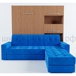 Шкаф-кровать с угловым диваном "Фур-фур"  140х200