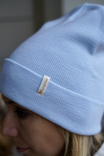 ШАПКА ПРИЯТНО "ГОЛУБАЯ"