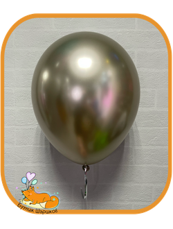 Шарики под потолок с гелием золотого цвета