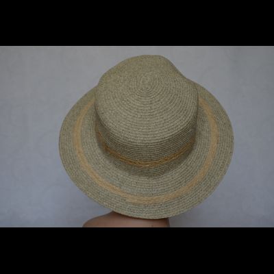 Шляпа Стефания Майороли 16163 бежевосерая