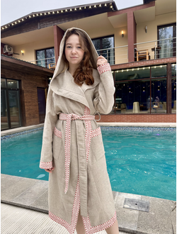 Халат «Легкий пар» из вафельного льна