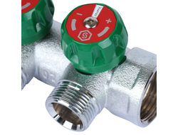 Коллектор регулирующий STOUT 1", 3 отвода 3/4" ЕК (Арт. SMB-6850-013403)