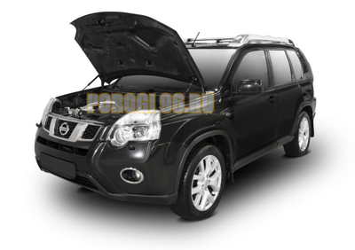 Амортизаторы капота, 2 шт. АвтоУпор для Nissan X-Trail II T31 / II T31 рестайлинг 2007-2011 / 2010-2015
