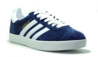 Adidas Gazelle Синие с белым (36-45)  Арт. 179F-A