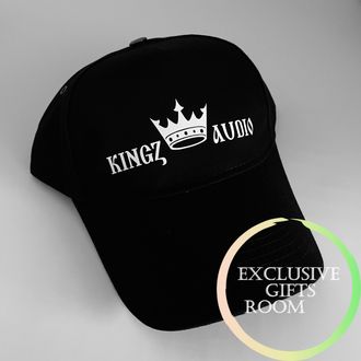 Бейсболка черная с логотипом Kingz Audio