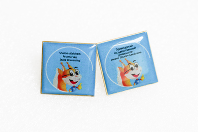 Значок цанговый металлический