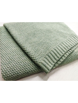 Плед вязаный "Шишки"