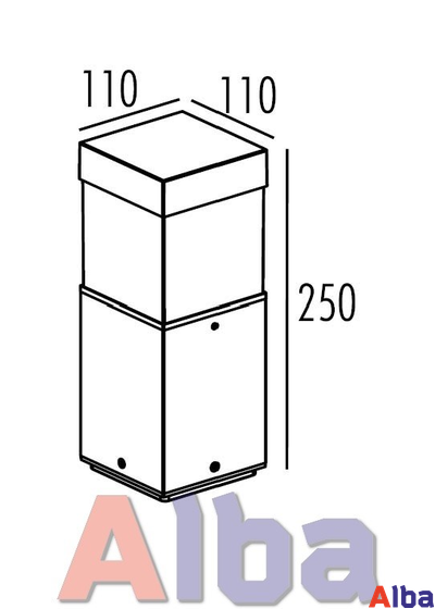 LED светильник садово-парковый 852 25см