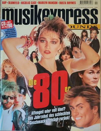 Musikexpress Sounds Magazine February 1999 Madonna, Иностранные музыкальные журналы, Intpressshop