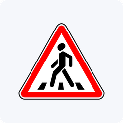 Дорожный знак 1.22 Пешеходный переход