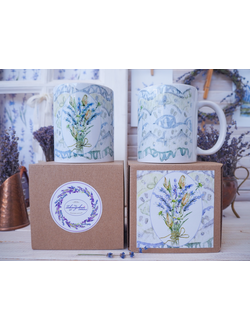 Кружка "Лавандовые кружева №1"