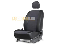 Чехлы Алькантара RIVAL задняя спинка 40/60, рисунок Строчка для Hyundai Solaris II седан 2017-2020 2020-