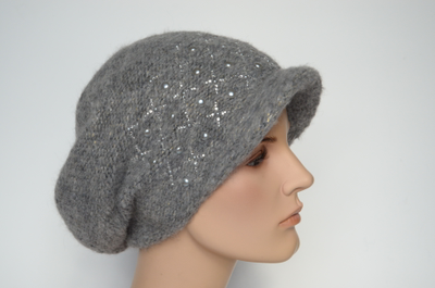 Серая женская итальянская кепка Вицио